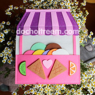 Sách vải giáo dục chủ đề thiên đường kem và bánh ngọt