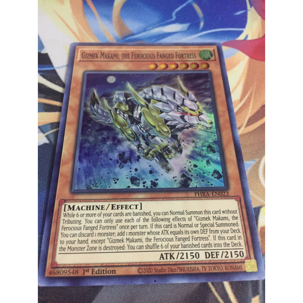 Thẻ Bài Yugioh | Gizmek Makami, the Ferocious Fanged Fortress - PHRA-EN022 - Super Rare 1st Edition | By Đức