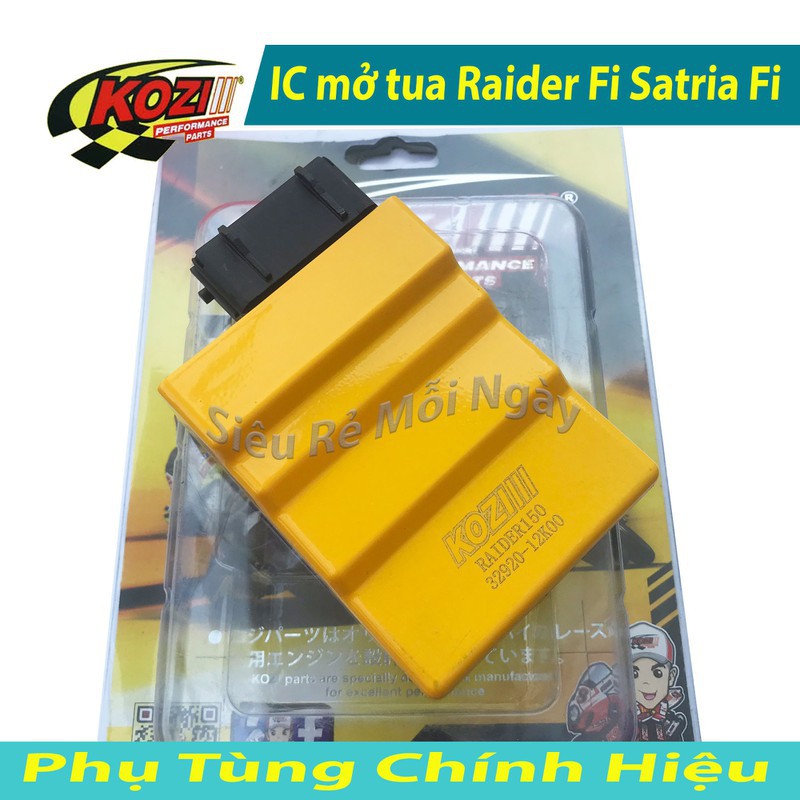 ECU mở tua Raider Fi và Satria Fi 150 Kozi