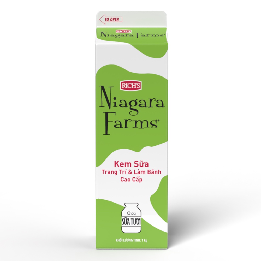 Kem Sữa Trang Trí & Làm Bánh Cao Cấp Rich's Niagara Farms Hộp 1Kg