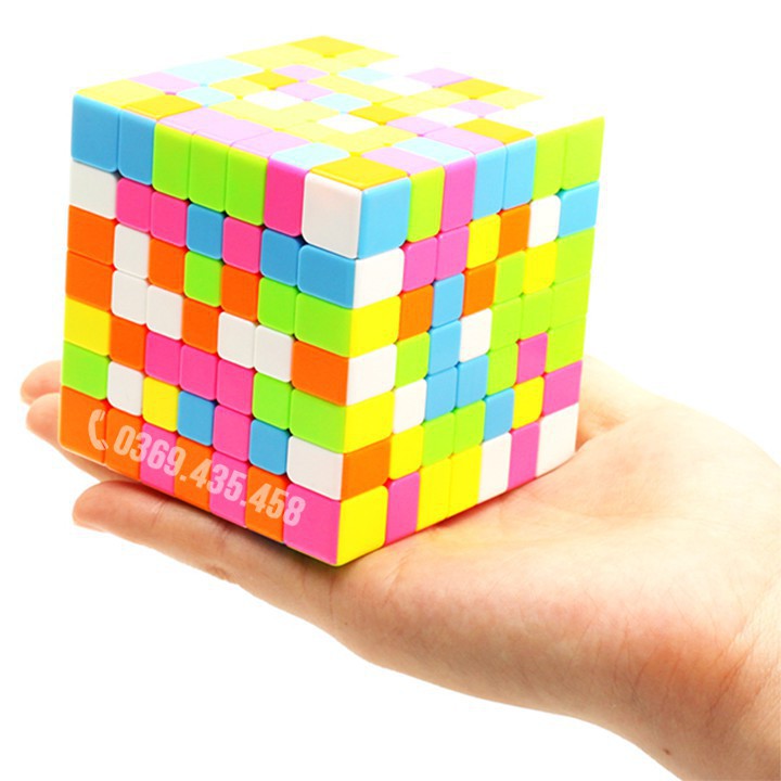 Rubik 7x7 đẹp xoay trơn không kẹt rít độ bền cao. Đồ chơi Rubik 7x7x7 MF7 7x7 Stickerless 7 tầng Cube