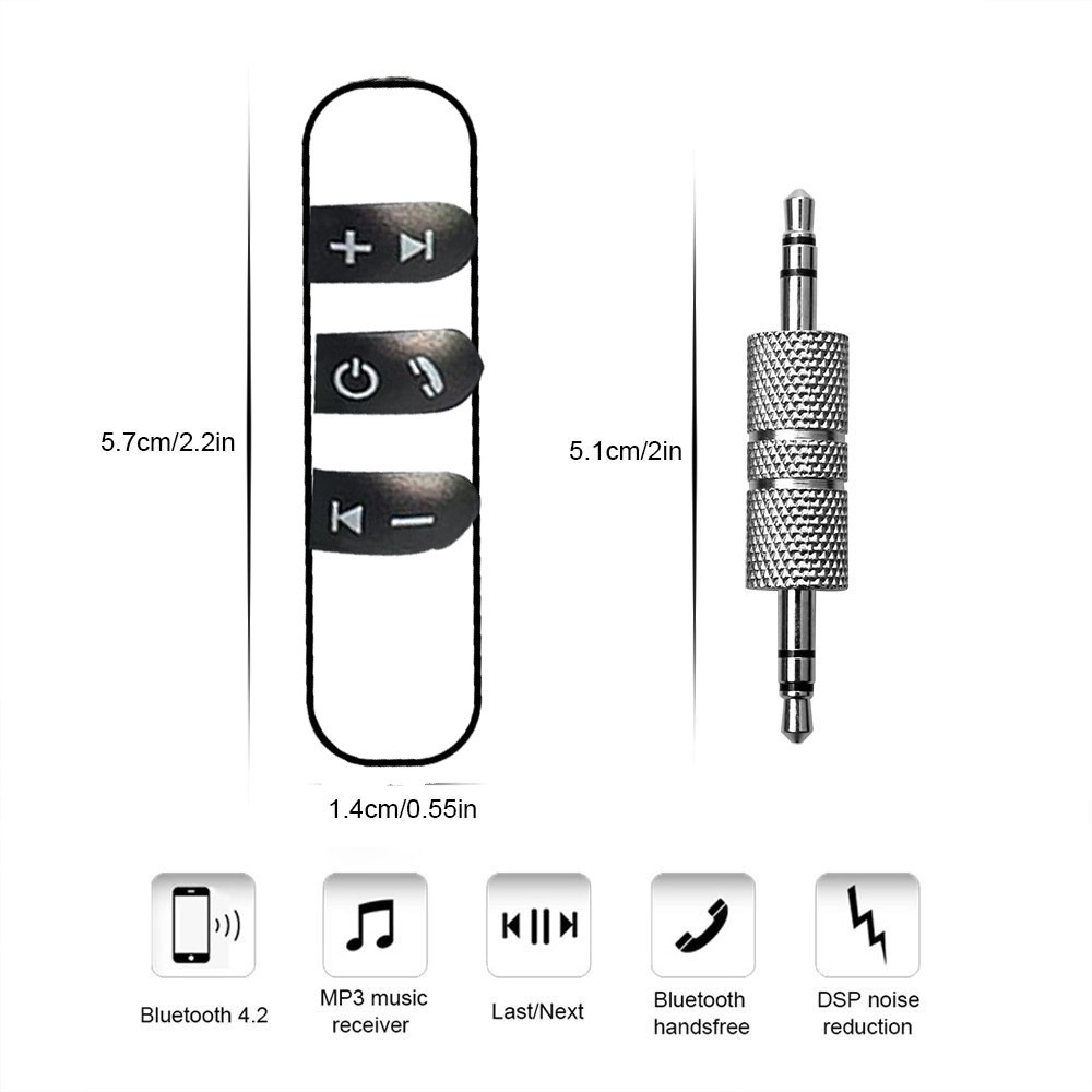 Usb bluetooth 4.1 Dongle Lavalier aux Bộ chuyển đổi âm thanh không dây jack 3.5( cao cấp )