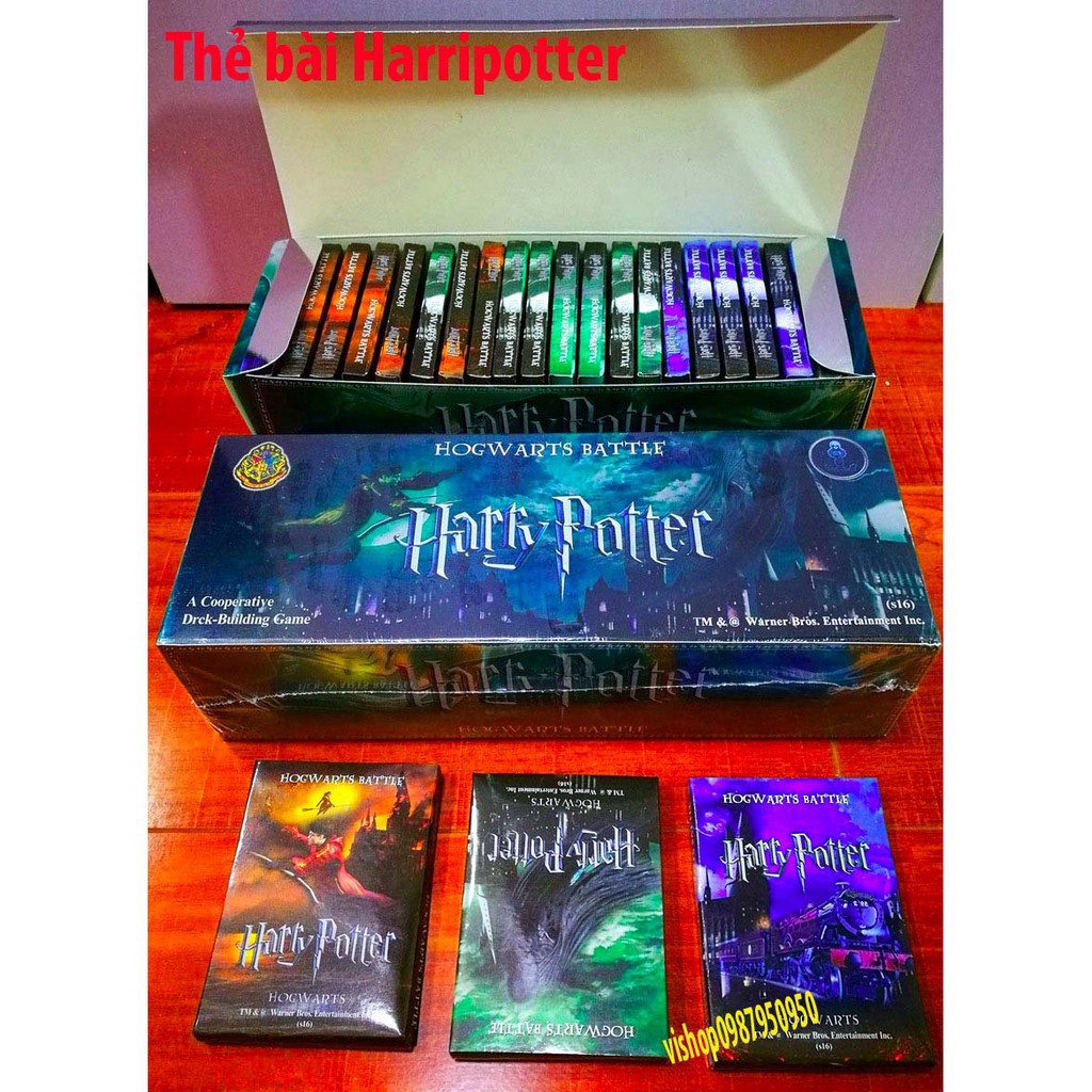 (17 lá) THẺ BÀI HARRY POTTER harri potter.Thẻ bài ma sói yugi tarot one piece luffy zoro sakura mèo nổ ma sói clow poke