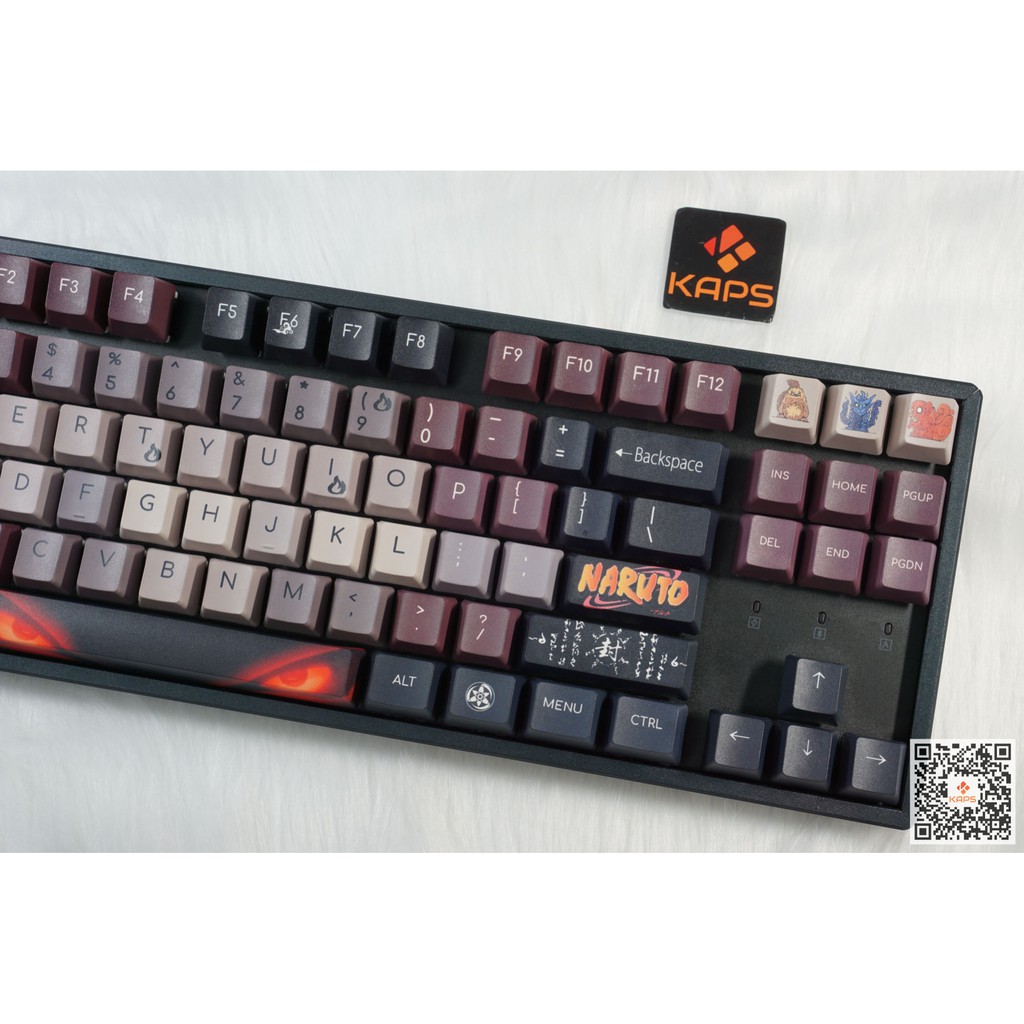 Keycap NARUTO - OEM - Thick PBT - Dyesub - 108 nút cho bàn phím cơ (Filco, Leopold, IKBC, Edra, keychron)