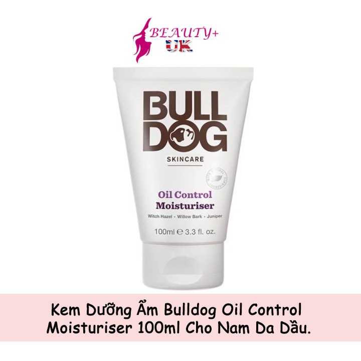 Kem Dưỡng Ẩm Bulldog Oil Control Moisturiser 100ml Cho Nam Da Dầu