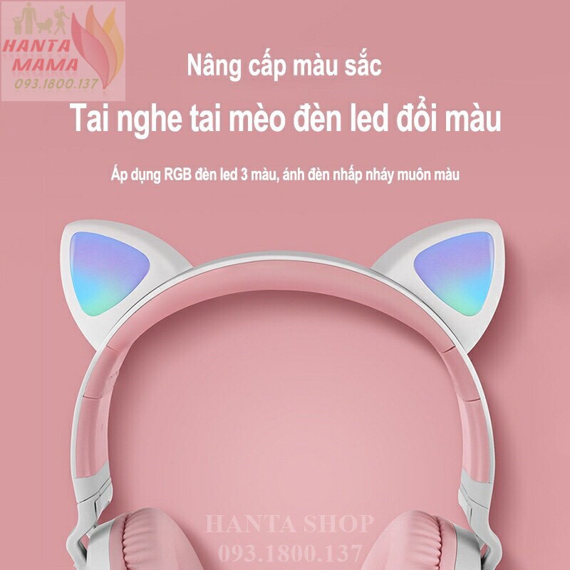 [Free Ship] 🎁🎁🎁Tai nghe tai mèo bluetooth Cat Ear BT028C | BigBuy360 - bigbuy360.vn