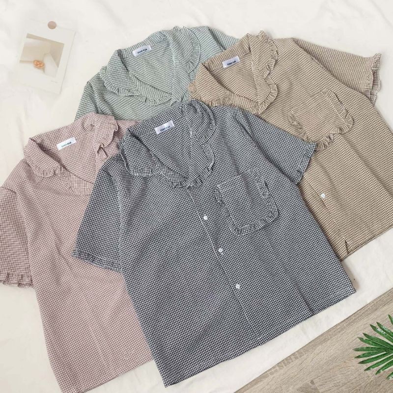 Set đồ kẻ tiểu thư dành cho mùa hè 2020, hàng quảng châu loại đẹp