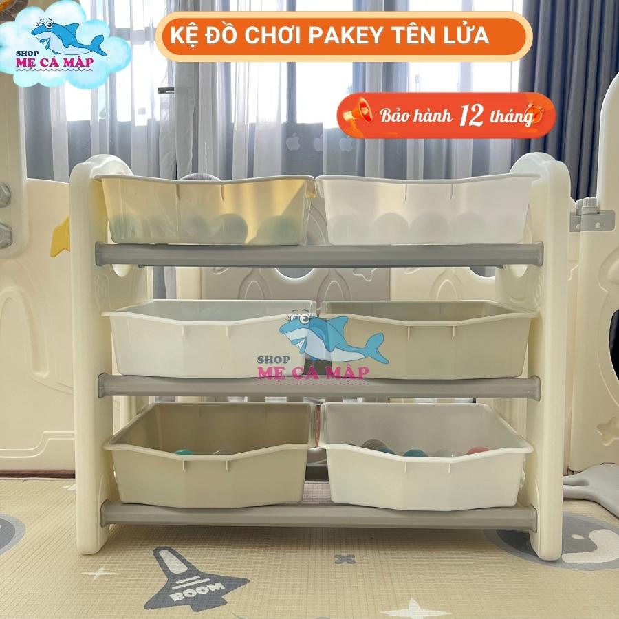 Kệ đồ chơi cho bé Pakey hình TênLửa, kệ để đồ chơi hàng nhập khẩu chính hãng dày dặn màu Trắng