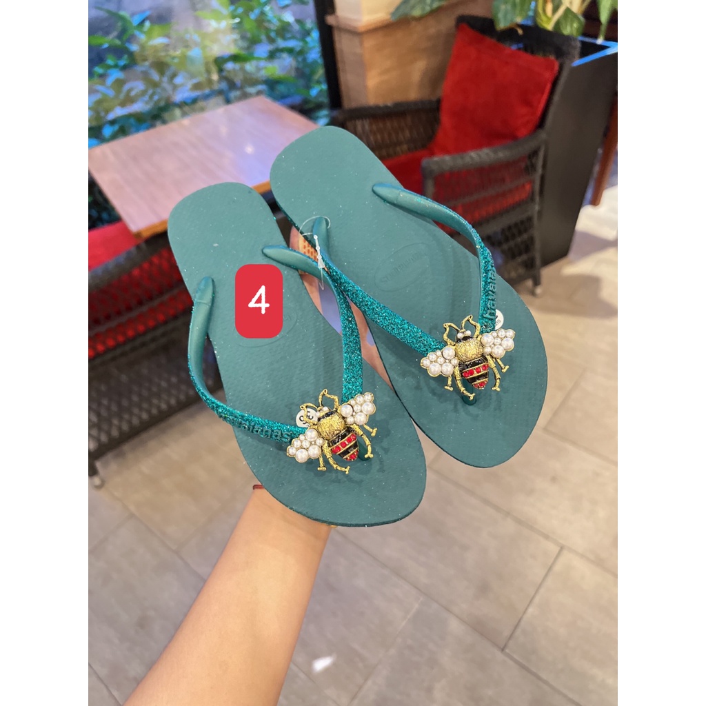 Dép xỏ ngón Havaianas kèm charm đủ màu đủ size 35-40