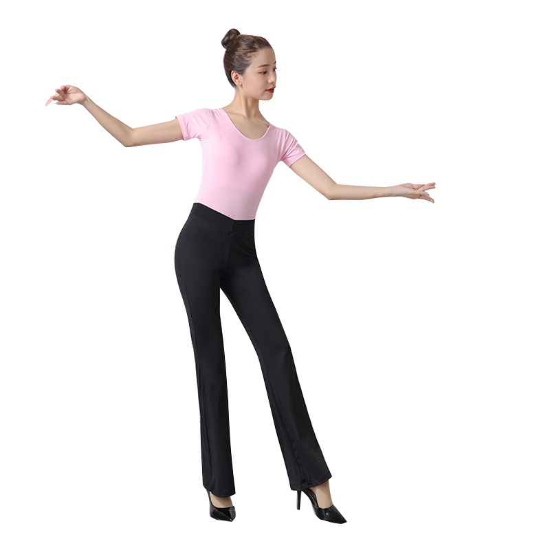 Jiaqi Bộ Áo Liền Quần Quần Dài Màu Đen Dùng Luyện Tập Khiêu Vũ Dành Cho Nữ | BigBuy360 - bigbuy360.vn
