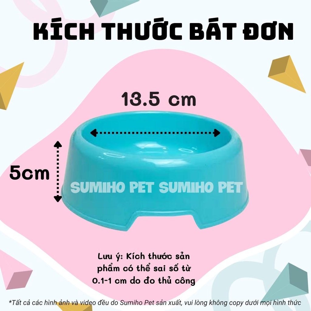 Bát ăn và nước uống cho thú cưng Sumiho chất liệu lúa mạch thân thiện môi trường