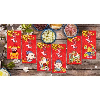 SET 10 BAO LÌ XÌ GIẤY ĐẸP 2018