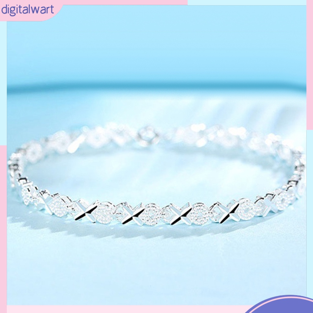 Vòng tay mạ bạc thời trang cho nữ