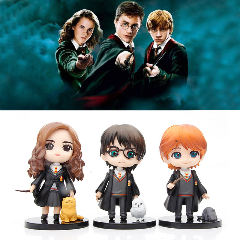 Set 3 Mô Hình Nhân Vật Phim Harry Potter Dễ Thương