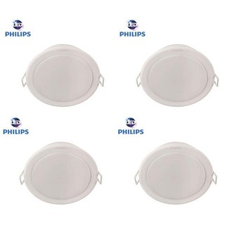 Combo 4 đèn led âm trần 5.5w philips 59201 d90 trắng/vàng/trung tính