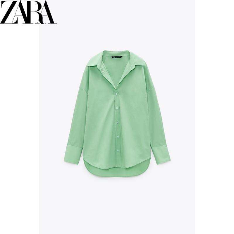 Áo Sơ Mi cotton ZARA poplin