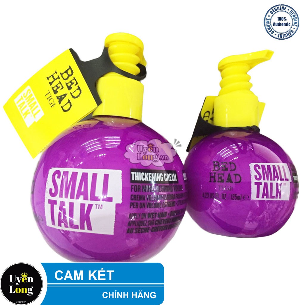 Gel Tạo Nếp Tóc Uốn, Tóc Xoăn TIGI Bed Head Small Talk MỸ 125ml / 240ml, Mẫu Mới (Hóa Đơn Chuẩn Auth, Tặng Mút Rửa Mặt)