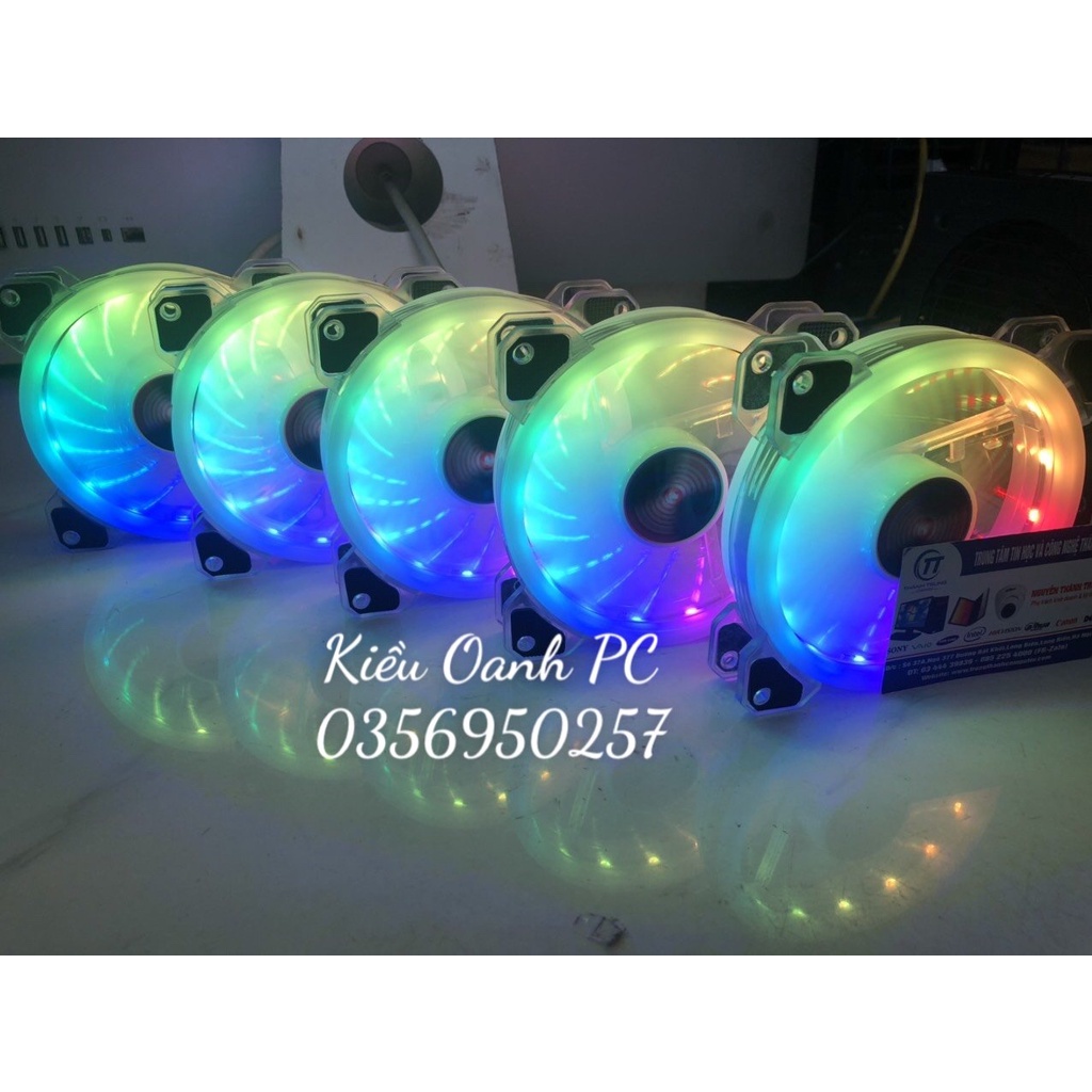 Quạt Tản Nhiệt, Fan Led K5 RGB Coolmoon, 16 Triệu Màu, 366 Hiệu Ứng - Đồng Bộ Hub