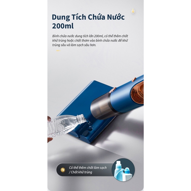 Máy hút bụi lau sàn 2 trong 1 TSUKI TS-LF-20 - Hàng chính hãng