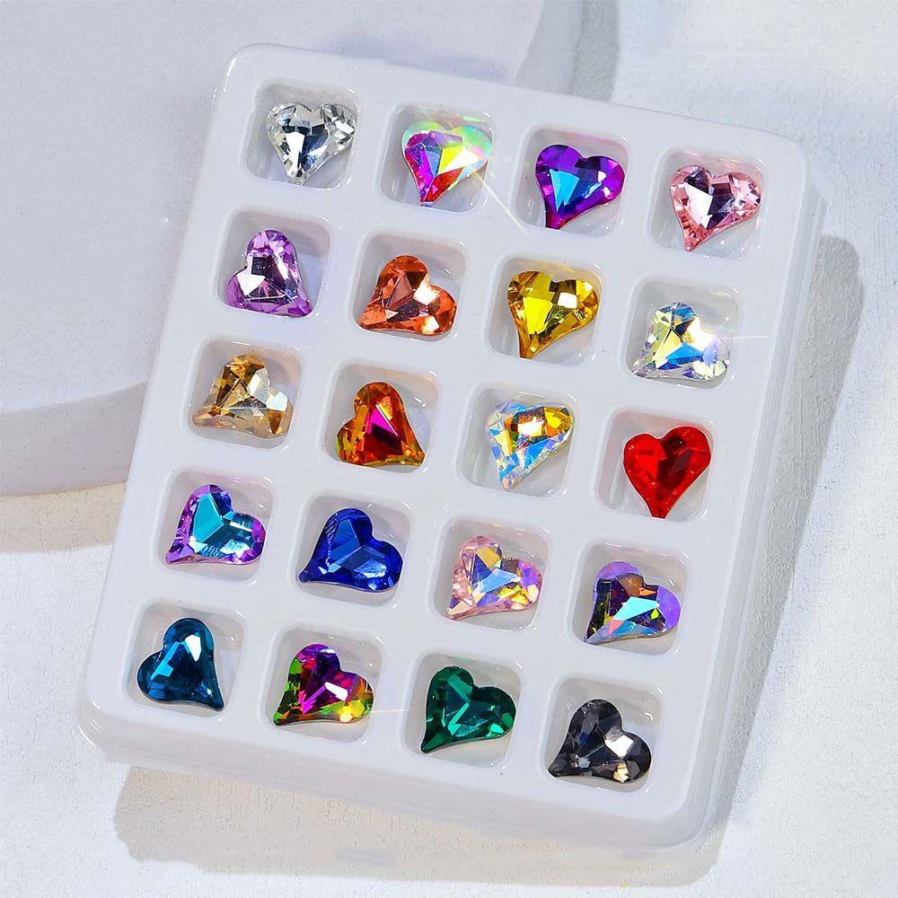 Set 20 Phụ Kiện Trang Trí Móng Tay 3D DIY Độc Đáo|Bộ Phụ Kiện Trang Trí Móng Tay Trong Suốt Charms
