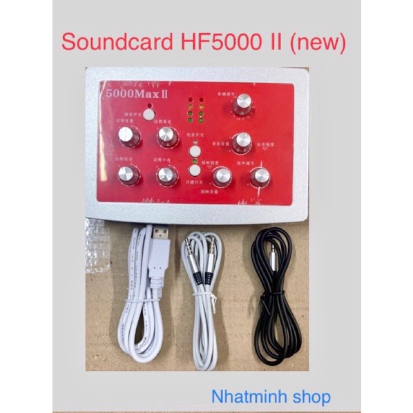 SoundCard thu âm livestram hf5000 pro