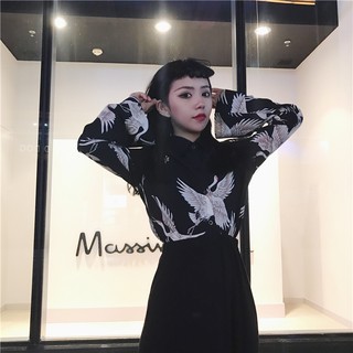 Áo sơ mi hạc trắng nữ - Sơ mi hạc