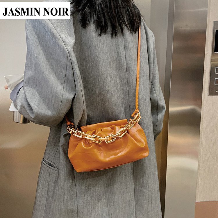 Túi đeo vai JASMIN NOIR giả da cá sấu thiết kế độc đáo thời trang cá tính cho nữ