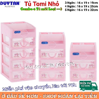 Combo 4 tủ nhựa duy tân mini tomi nhiều ngăn.giao màu ngẫu nhiên
