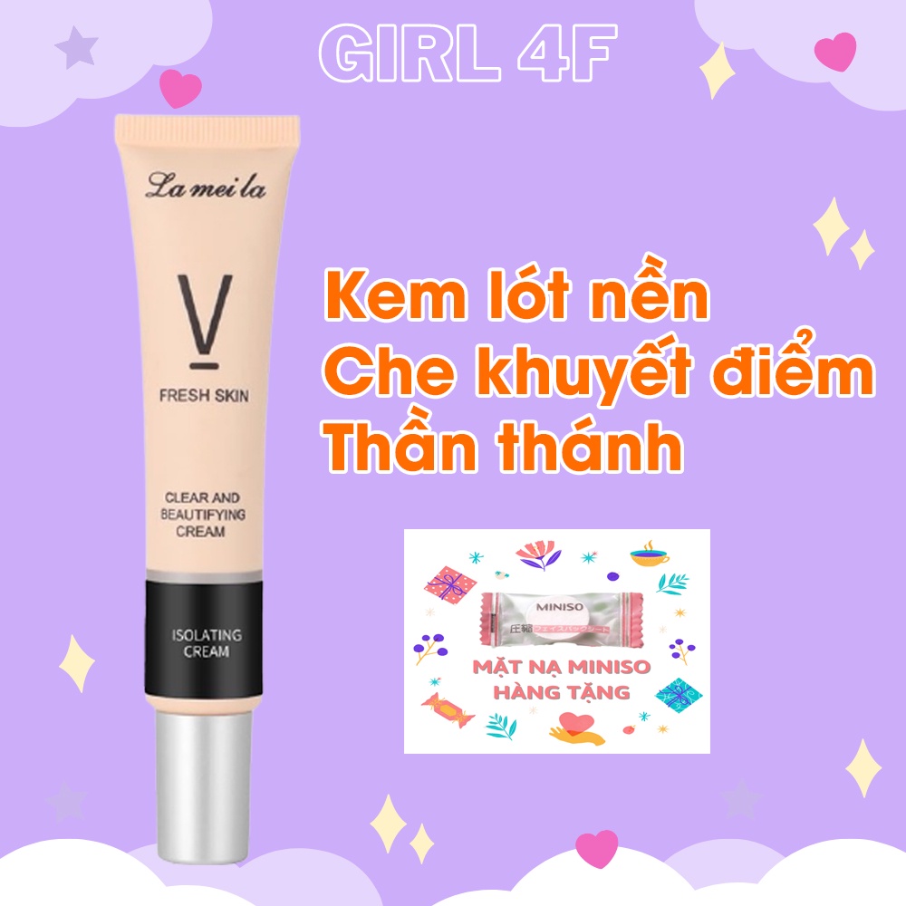 Kem lót nền che khuyết điểm Lameila hàng nội địa trung làm trắng mịn và sáng da che đi vùng tối, sạm, mụn , hình xăm