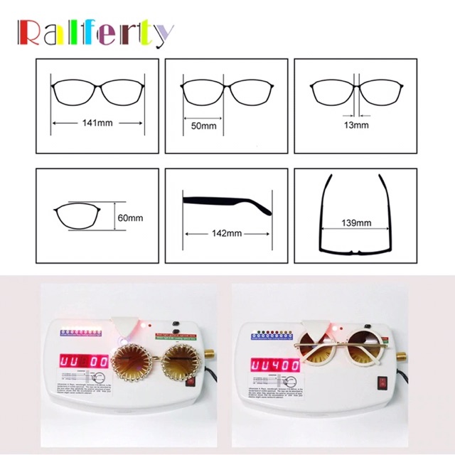Kính mát hiệu Ralferty hình tròn  mặt trời đinh tán độc lạ 2019 !