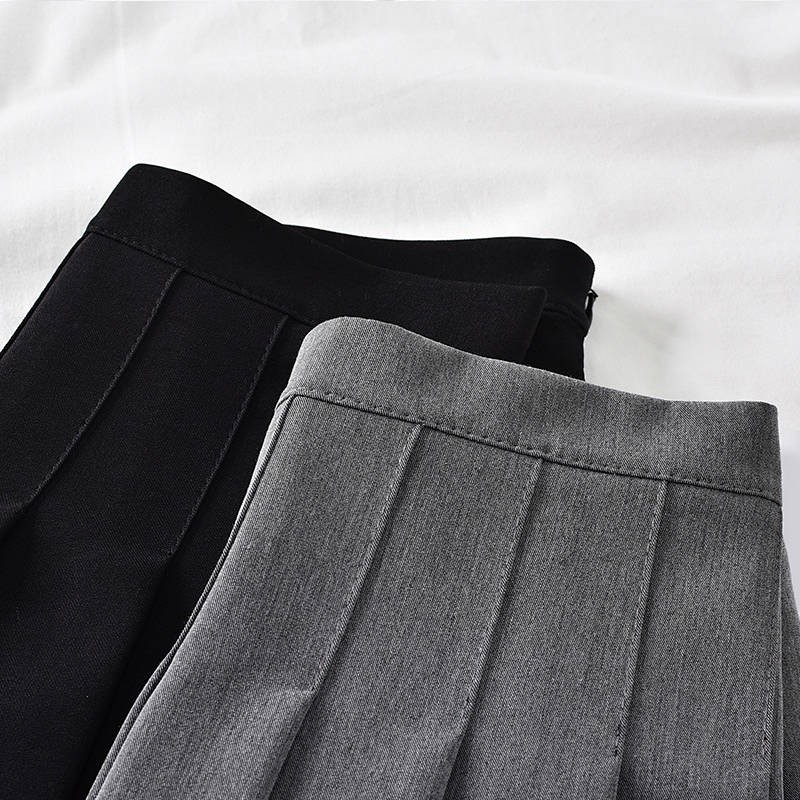 Chân Váy Chữ A Lưng Cao Màu Xám Thời Trang Cho Nữ | BigBuy360 - bigbuy360.vn