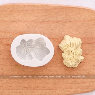 Khuôn silicon 4D cá 3 đuôi