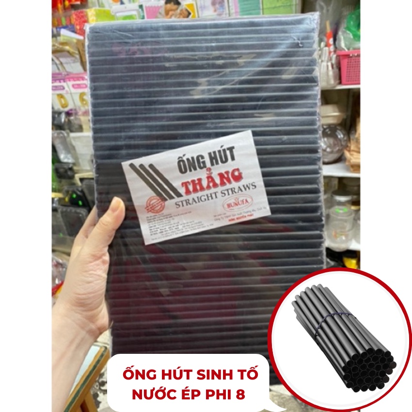 Bịch 500gr Ống Hút Nhựa Thẳng Nhiều Màu Phi 6 - phi 8 - Phi 12 Dùng Cho Cafe, Sinh Tố, Hút Trân Châu Loại Tốt