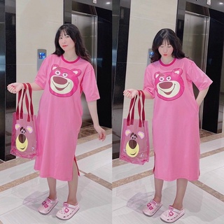Đầm suông nữ in hình cực kì dễ thương