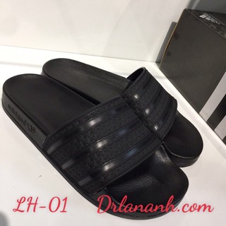 Dép bánh mì 3 sọc đen