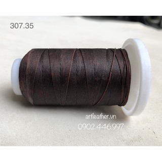 Chỉ sáp size 0.35mm nâu đậm