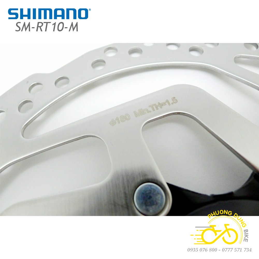 Đĩa phanh thắng xe đạp SHIMANO SM RT10 160mm 180mm Center Lock - CHÍNH HÃNG