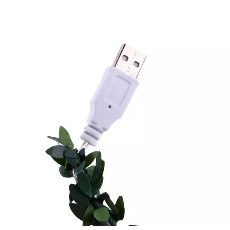 • HCM •Dây Đèn LED Đom Đóm 3M Kiểu Dây Leo Trang Trí Dùng Cổng USB