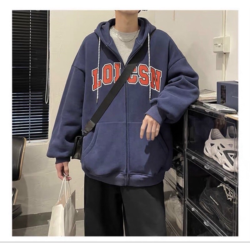 [hot] Áo Khoác Hoodie Chữ LOLCSN Chất Nỉ Mát - Phong Cách Đường Phố Chống Nắng Tốt