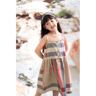 Váy kẻ bé gái 2-9 tuổi