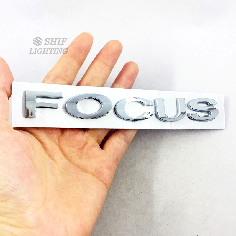 Huy hiệu bằng ABS màu crôm hình logo FOCUS gắn thay thế cho cốp xe hơi FORD