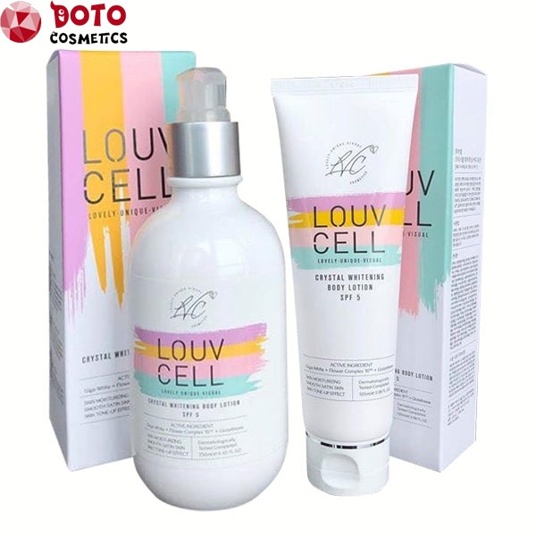 🍀 Kem Dưỡng Trắng Da Body Louv Cell [FREESHIP] Crystal Whitening Body Lotion 120ml, 250ml 🍀