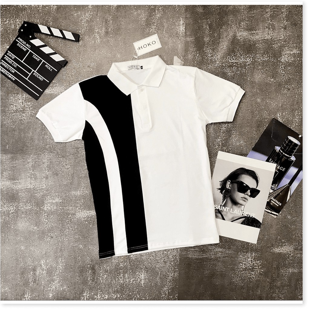 Áo thun trụ phối NEW SỌC TRẮNG ĐEN CỰC ĐẸP , HOT PHONG CÁCH HÀN KOKO MI FASHION