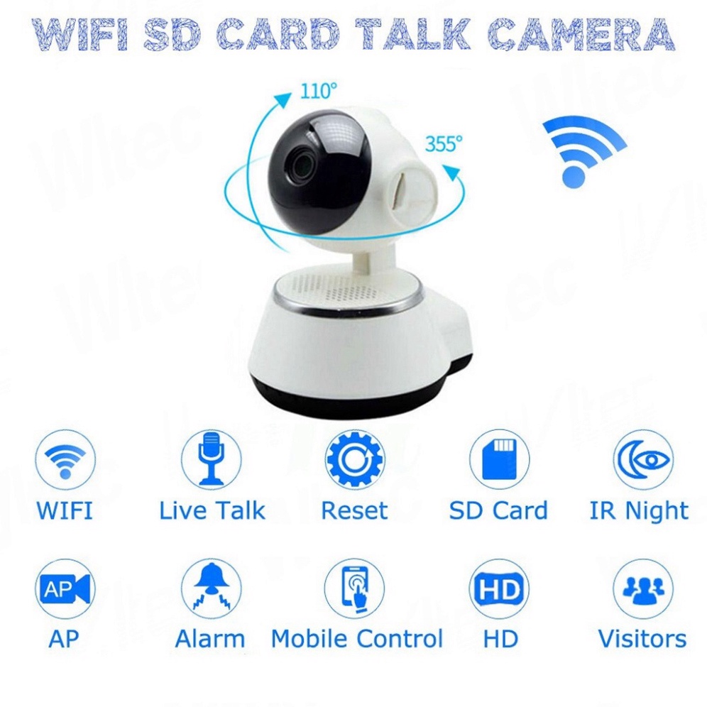 Camera Không Dây Thông Minh 360°FreeShipIP Wifi V380 Pro Full HD 1080p - Đàm Thoại 2 Chiều - Phát Hiện Chuyển Động