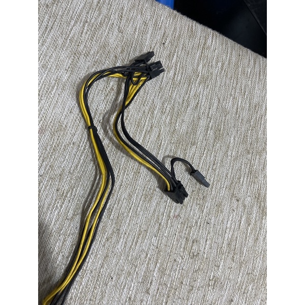 Dây cấp nguồn đấu nối 8 pin pcie chia 2 đầu chế
