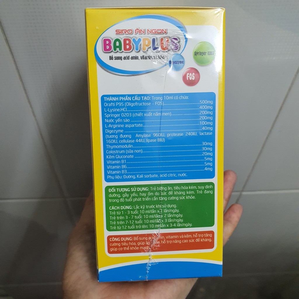 BABYPLUS - siro ăn ngon giúp bé tăng cân tiêu hóa tốt tăng sức đề kháng