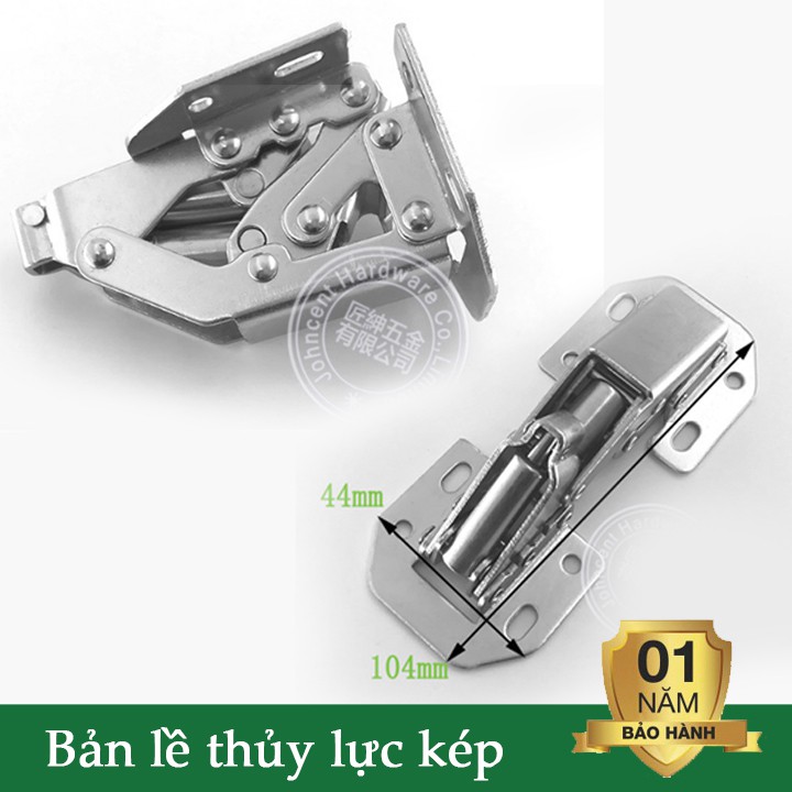 Bản lề gập thủy lực kép - bàn lề giảm chấn kép bộ 2 chiếc