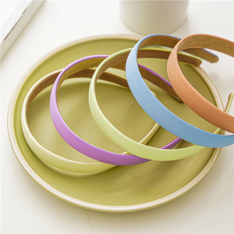 Cài tóc rửa mặt màu sắc ngọt ngào đơn giản phong cách Hàn Quốc 2021