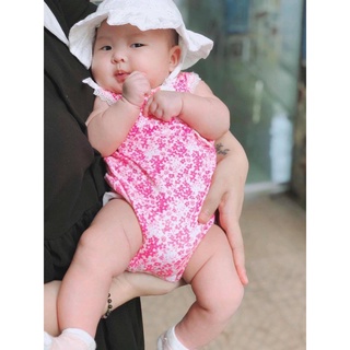 [6-13kg] Bodysuit 3 Lỗ Bé Gái HM - Trắng Hoa