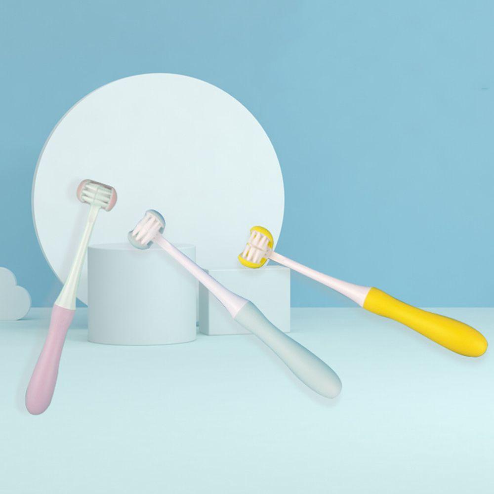 Bàn Chải Đánh Răng Ba Mặt Silicone Hình Chữ U Cho Bé 3-15 Tuổi